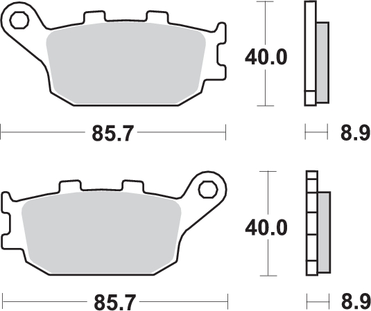 Pastilla de freno SBS P657-DC