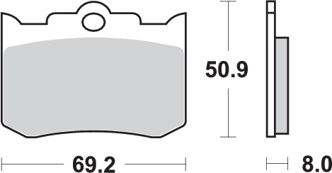 Pastilla de freno SBS P678-RQ