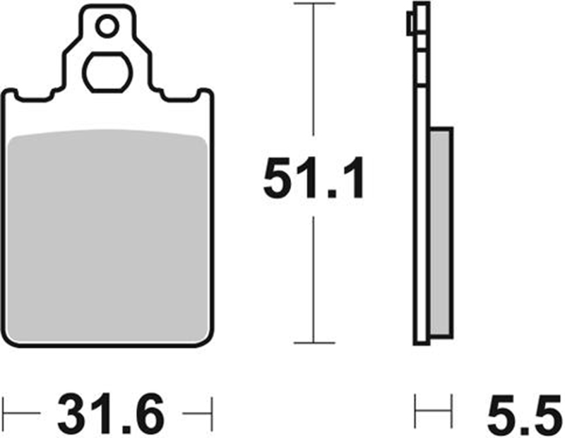 Pastilla de freno SBS P680-LF