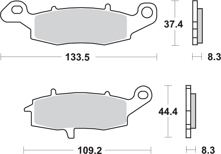 Pastilla de freno SBS P704-DC