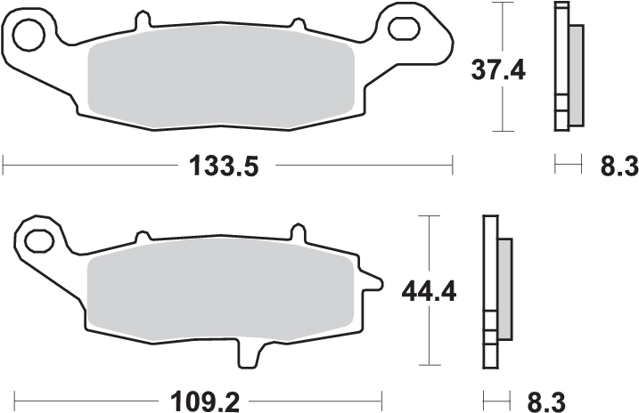 Pastilla de freno SBS P705-DC