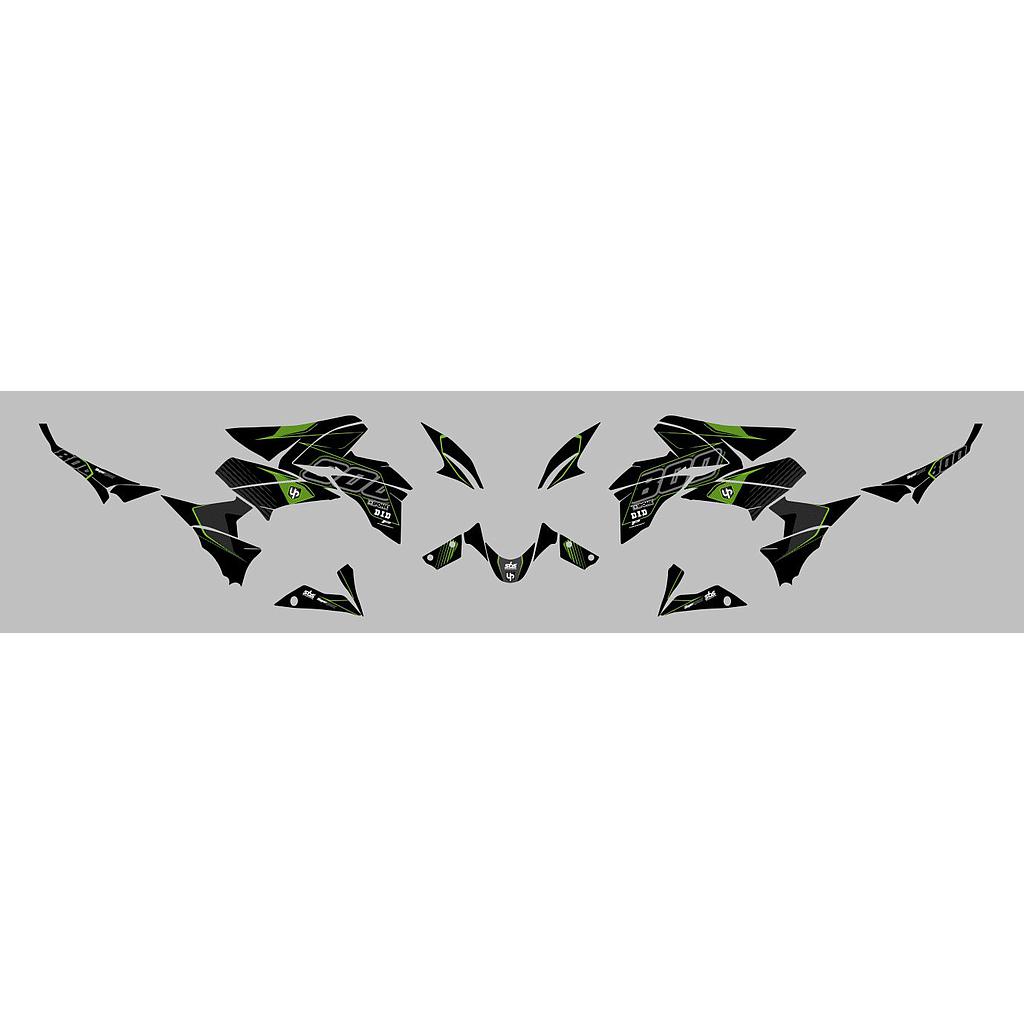 Kit Deco UP Maximize Negro-Verde Kawasaki Z800