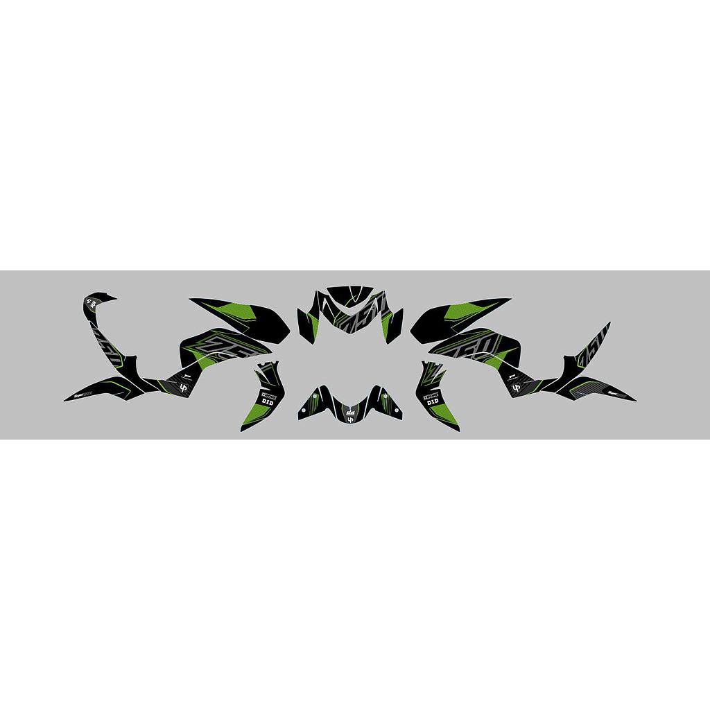 Kit Deco UP Maximize Negro-Verde Kawasaki Z750