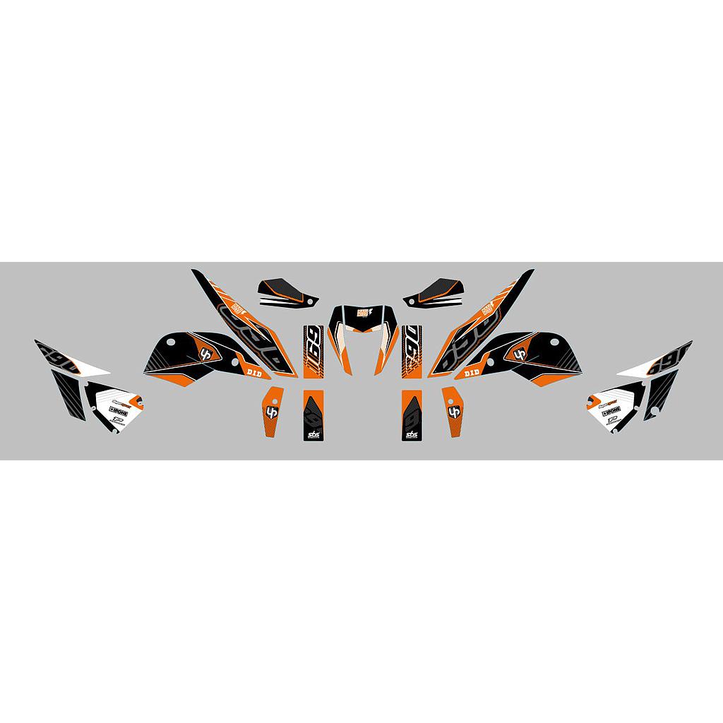 Kit Deco UP Maximize Negro-Naranja KTM Duke 690