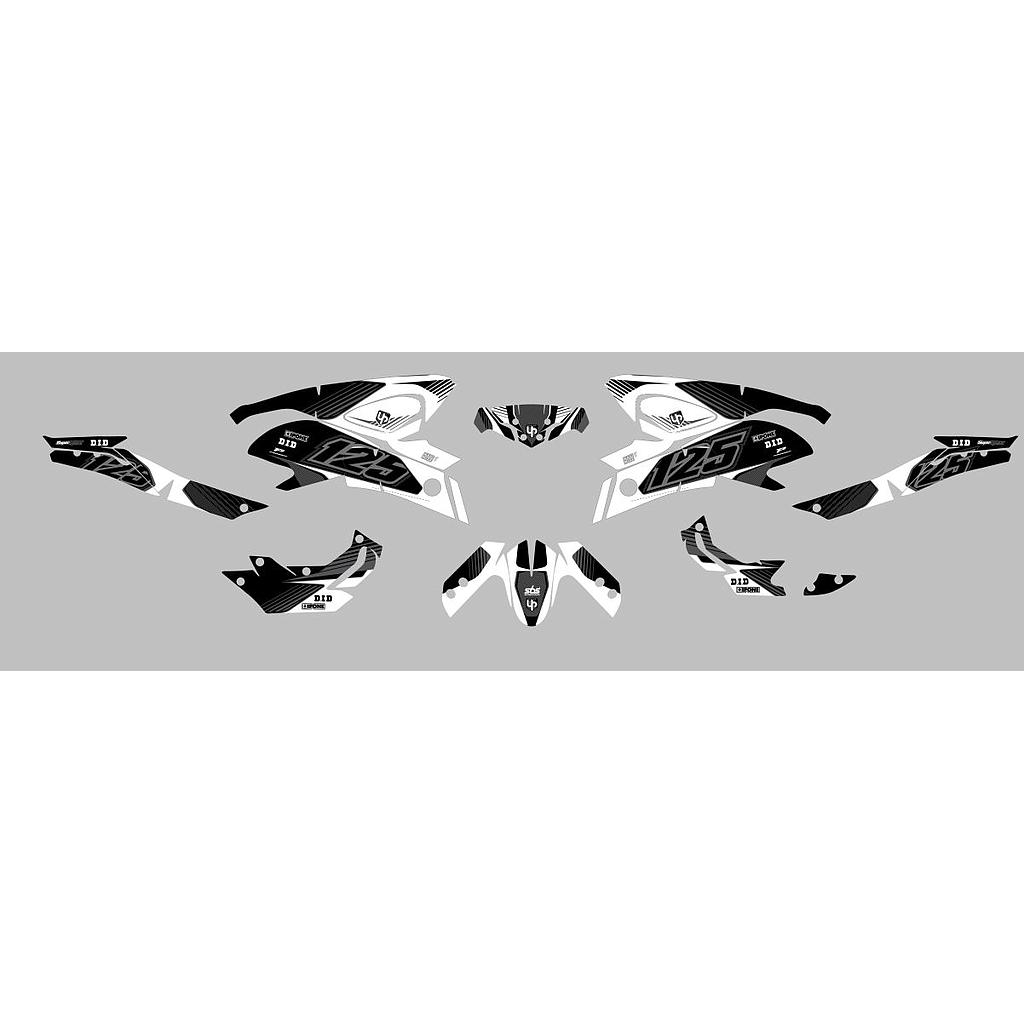 Kit Deco UP Maximize Negro-Blanco Yamaha MT125
