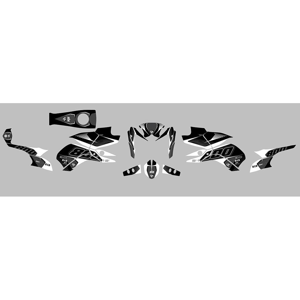 Kit Deco UP Maximize Negro-Blanco Yamaha FZ8
