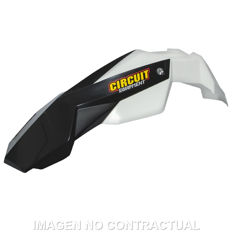 Guardabarros Delantero Circuit Stealth Blanco/Negro