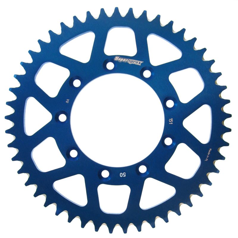 Corona Supersprox Aluminio Azul 50 Dientes