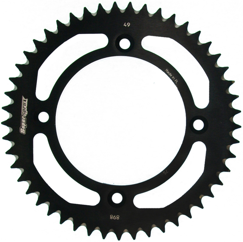Corona aluminio KTM 428 x 49
