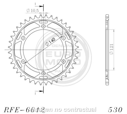 Corona acero Beta 420 x 41