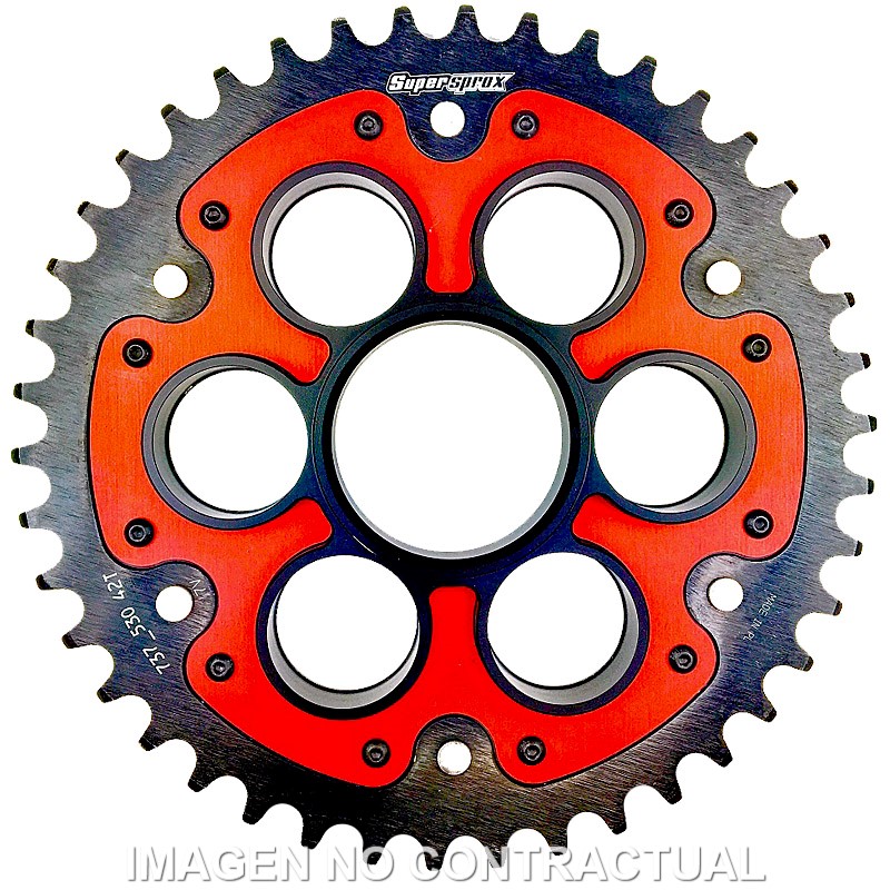 Corona Supersprox Stealth Roja Ducati 525 X 39