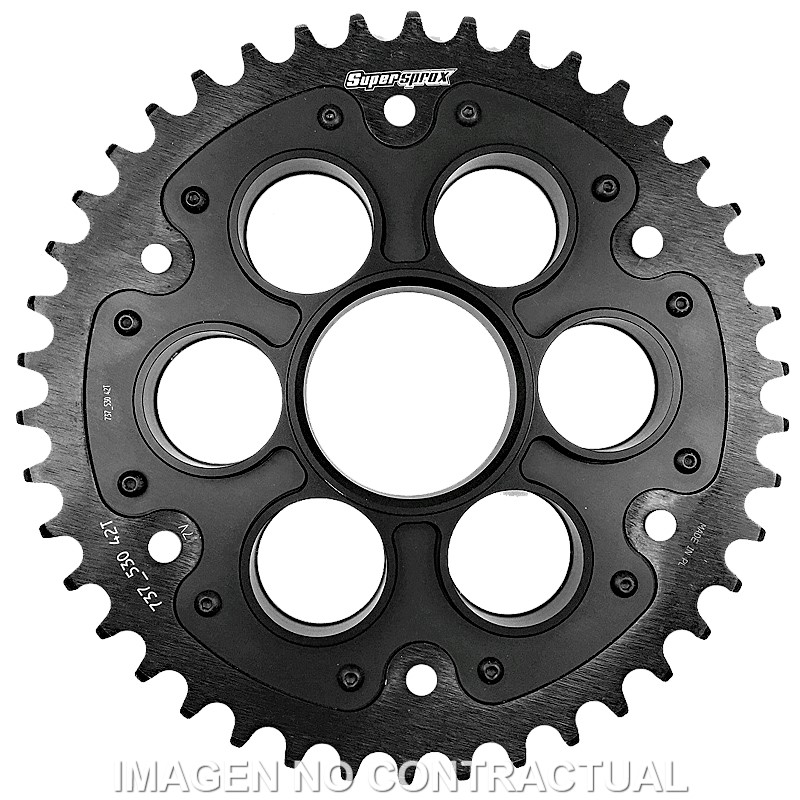 Corona Supersprox Stealth Negra Ducati 525 X 43