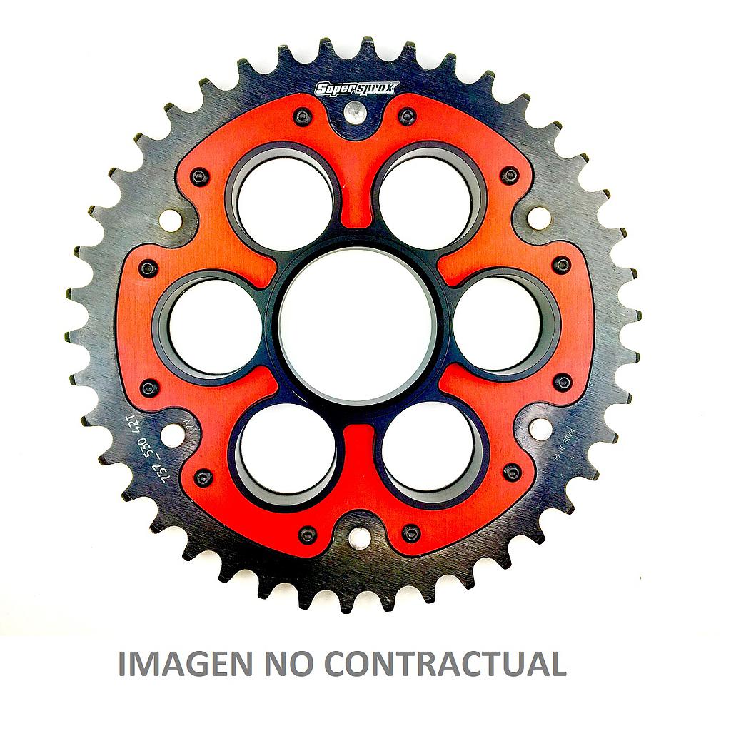 Corona Supersprox Stealth 530 X 42 Roja Ducati