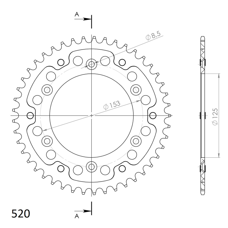 Corona Supersprox Stealth Red 45 D