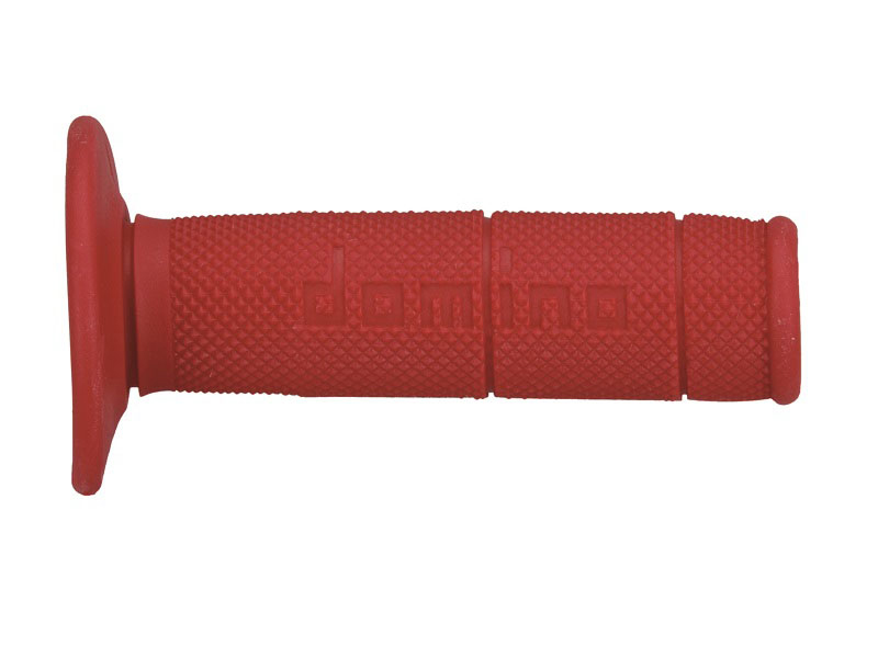 Puños Domino Off Road Rojos Cerrados D 22 mm L 118 mm