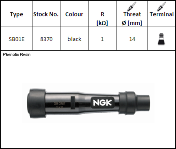 Pipa de Bujía NGK SB01E