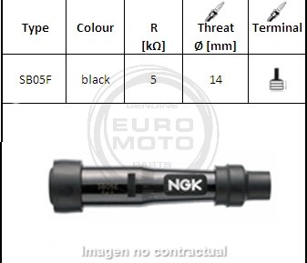 Pipa de Bujía NGK SB05F
