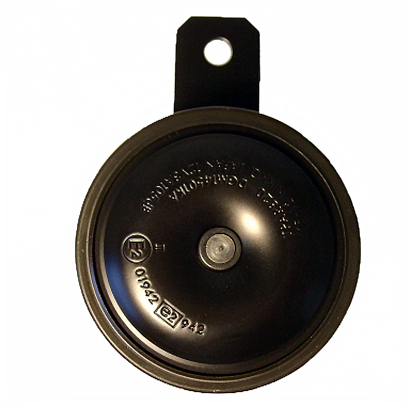 Claxon Nikko negro 12V CC  D.82 MM Tono Bajo