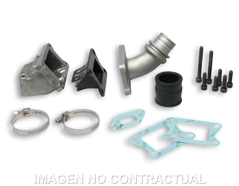 Conjunto colector admisión laminar cárter PK 125