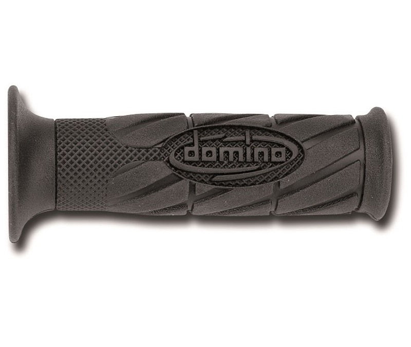 Puños Domino On Road con Logo Negros Cerrados D 22 mm L 120 mm