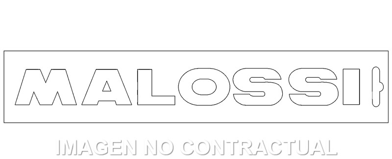Adhesivo Malossi  Blanco 22 cm