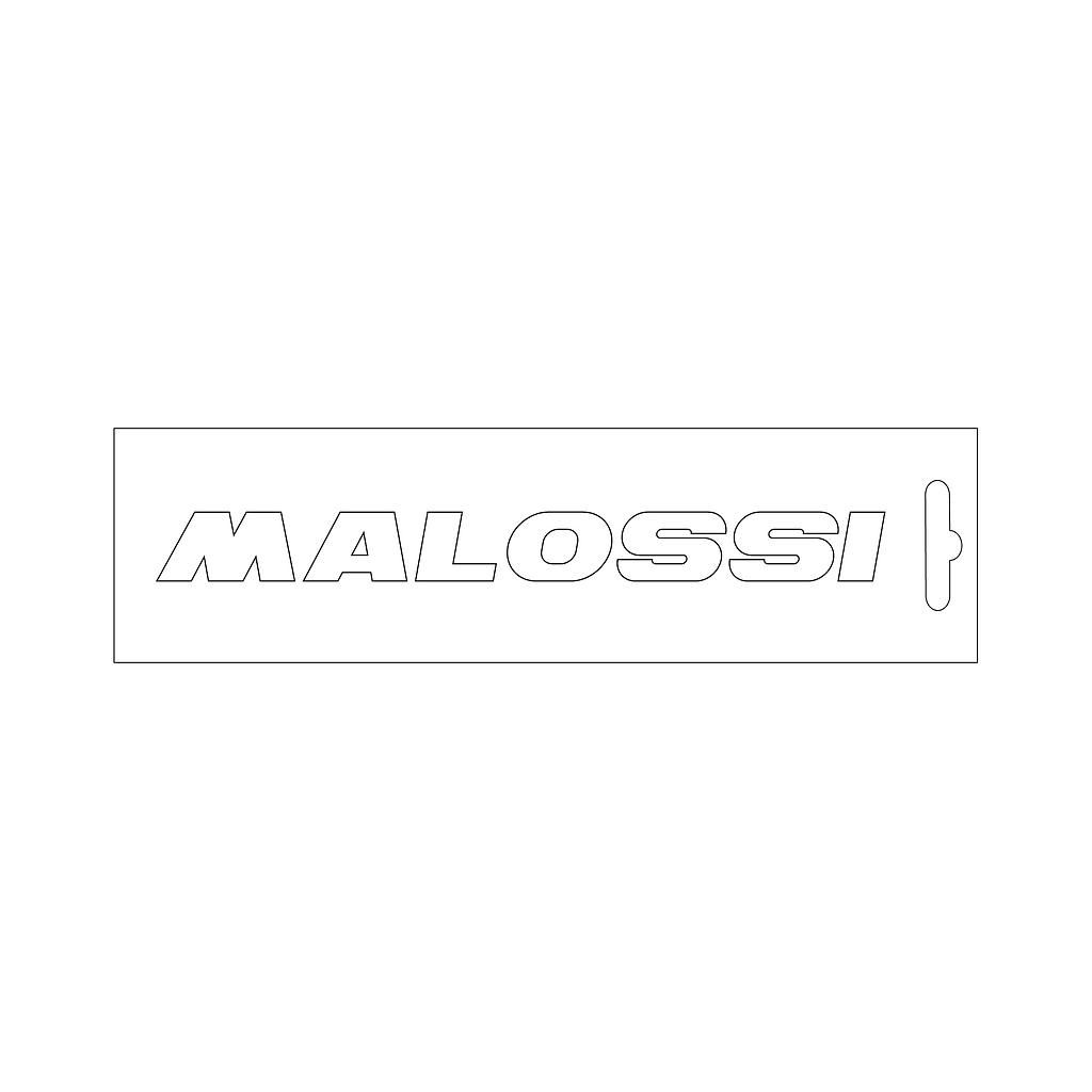 ADHESIVO MALOSSI BLANCO 14 CM