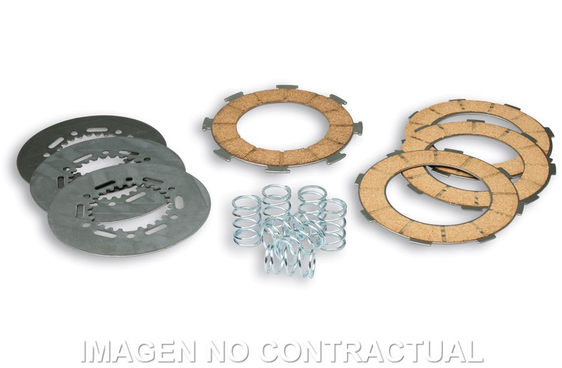 Juego discos embrague y muelles  para motores DERBI D50B